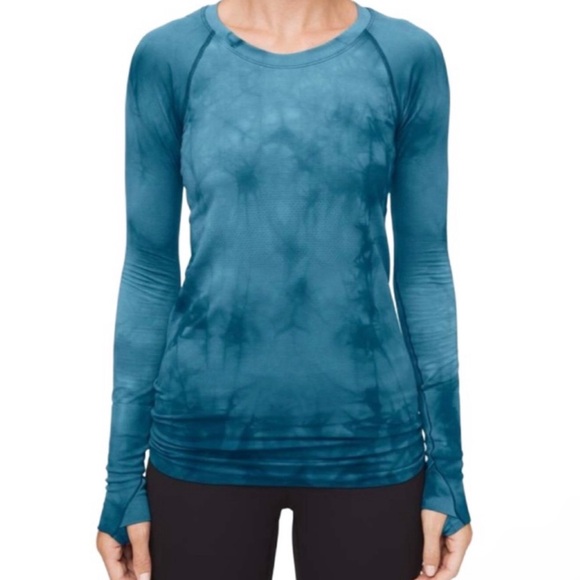 Lululemon Blue swiftly tech long sleeve size 4⭐️ - Picture 1 of 13